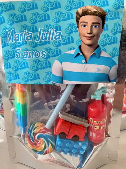 Kit Papelaria Fofa Ken (saquinho com 6 Itens)