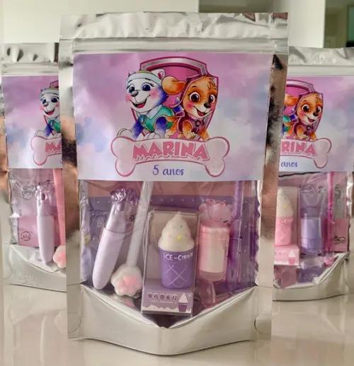 Kit Papelaria Fofa Patrulha Canina (saquinho com 6 Itens)