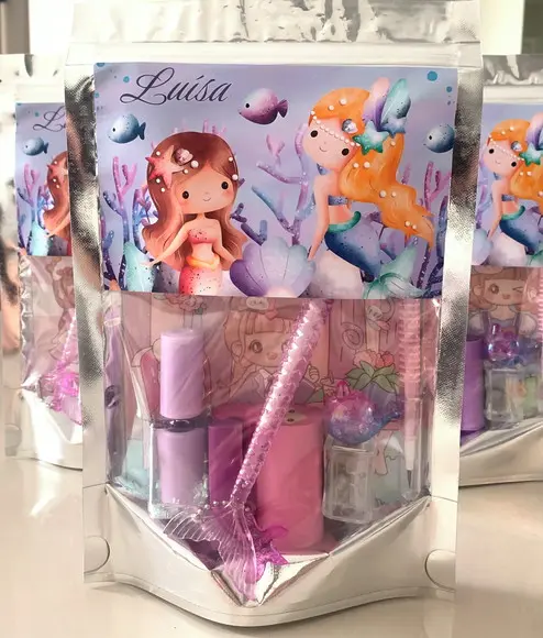 Kit Papelaria Fofa Sereia (saquinho com 6 Itens)