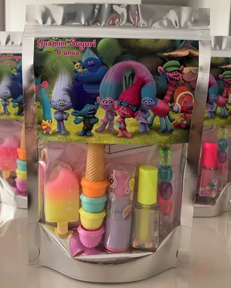 Kit Papelaria Fofa Trolls (saquinho com 6 Itens)
