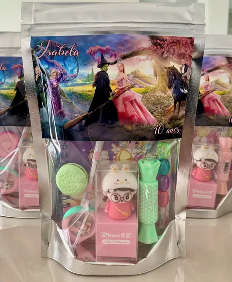 Kit Papelaria Fofa Wicked (saquinho com 6 Itens)