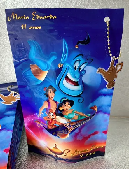 Saquinho Zip Lock Alladin É Jasmine