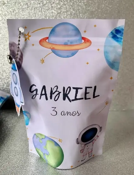 Saquinho Zip Lock Astronauta