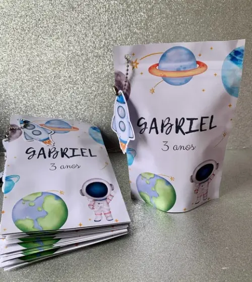 Saquinho Zip Lock Astronauta