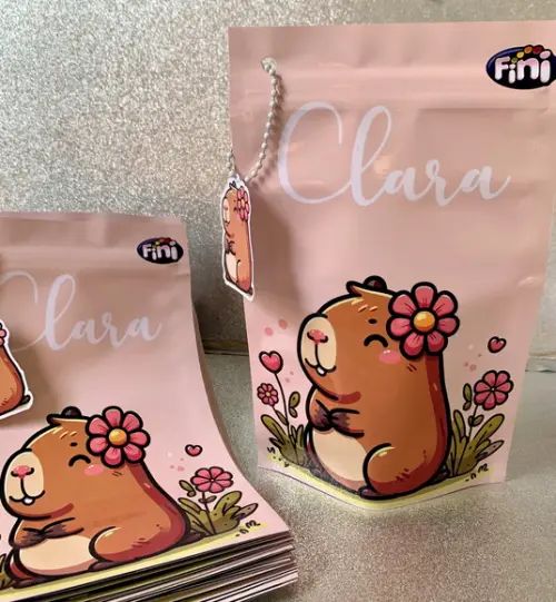 Saquinho Zip Lock Bala Fini Capivara
