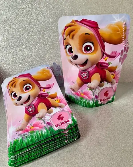 Saquinho Zip Lock Bala Fini Patrulha Canina