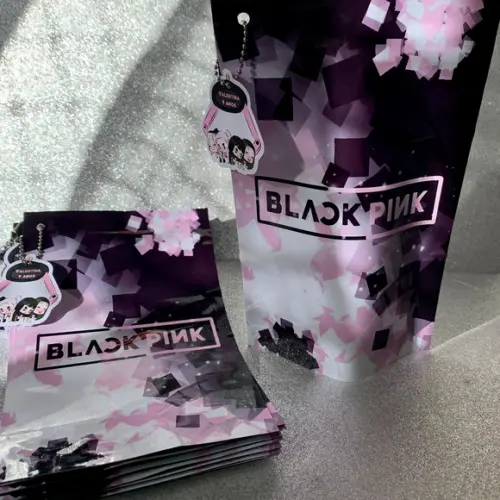 Saquinho Zip Lock Black Pink