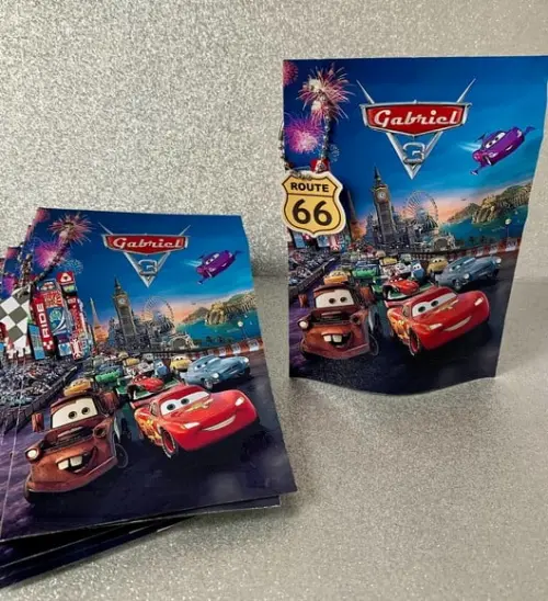 Saquinho Zip Lock Carros