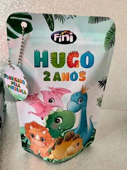Saquinho Zip Lock Dino Baby