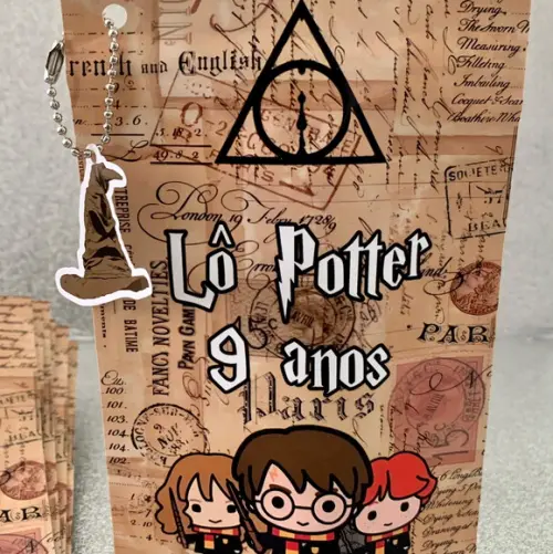 Saquinho Zip Lock Harry Potter