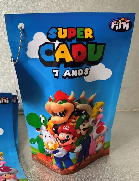 Saquinho Zip Lock Mario Bros