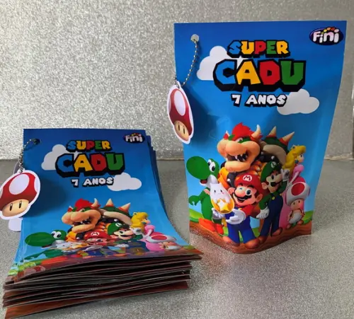 Saquinho Zip Lock Mario Bros