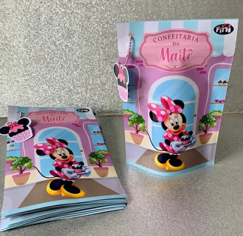 Saquinho Zip Lock Minnie Confeitaria