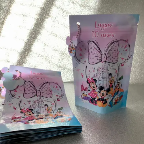 Saquinho Zip Lock Minnie
