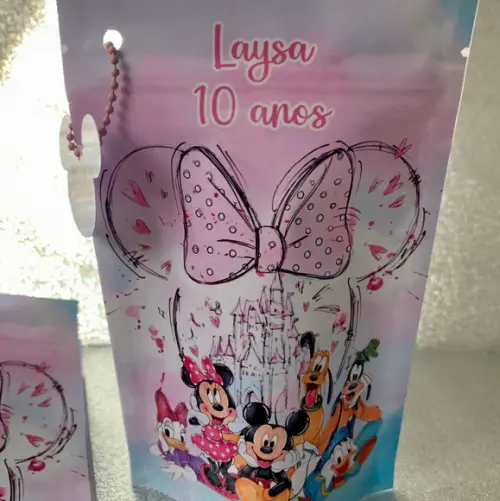 Saquinho Zip Lock Minnie