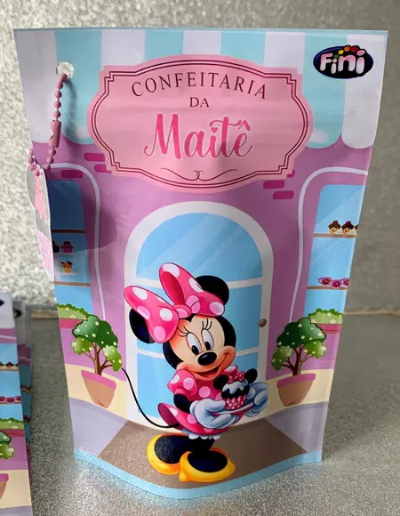 Saquinho Zip Lock Minnie Confeitaria