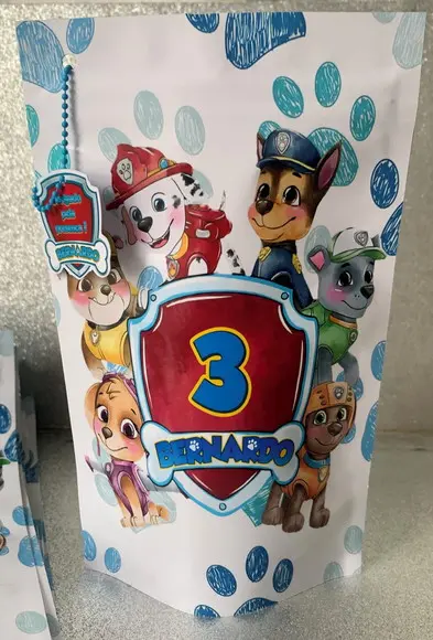 Saquinho Zip Lock Patrulha Canina