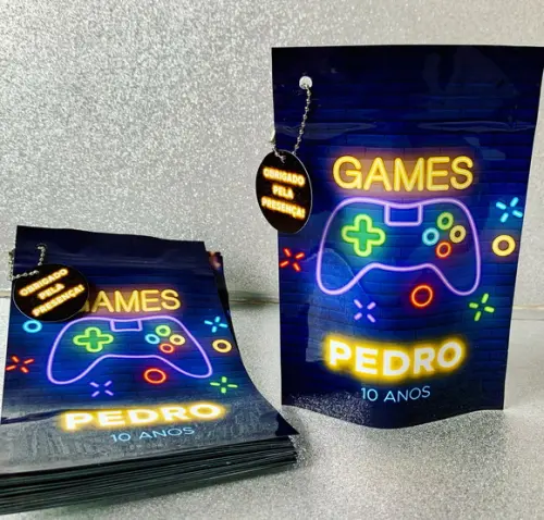 Saquinho Zip Lock Personalizado Game