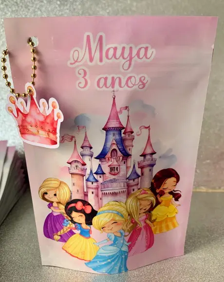 Saquinho Zip Lock Princesas