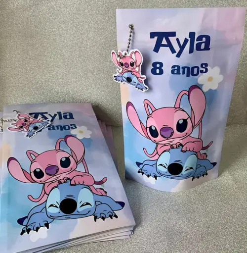 Saquinho Zip Lock Stitch e Angel