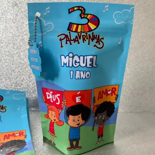 Saquinho Zip Lock Três Palavrinhas