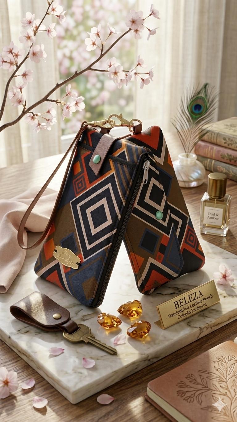 Carteira Feminina Linda e Prática Porta Celular com Zíper – P