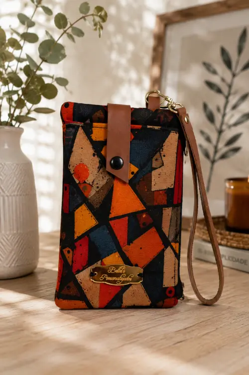 Clutch Porta Celular Feminina Artesanal – Pequena, Prática e C