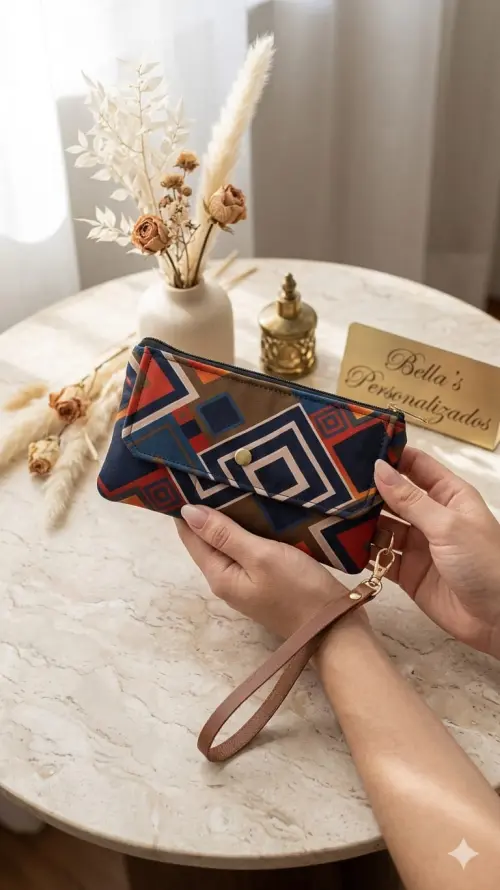 Carteira Feminina Linda e Prática Porta Celular com Zíper – P