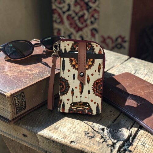 Clutch Porta Celular Feminina Artesanal – Pequena, Tribal