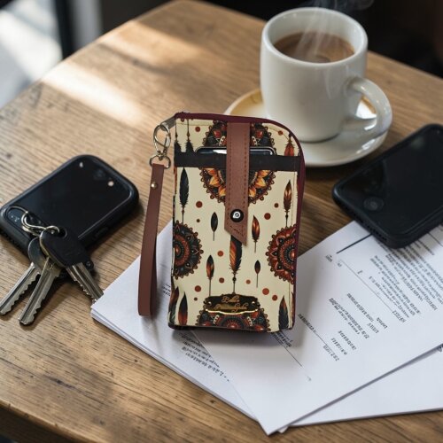Clutch Porta Celular Feminina Artesanal – Pequena, Tribal