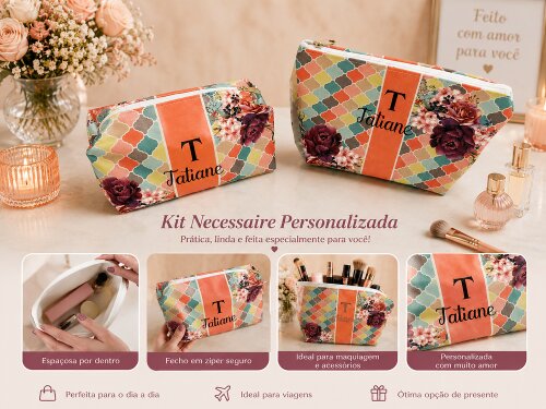 Kit Necessaires Personalizadas com Nome