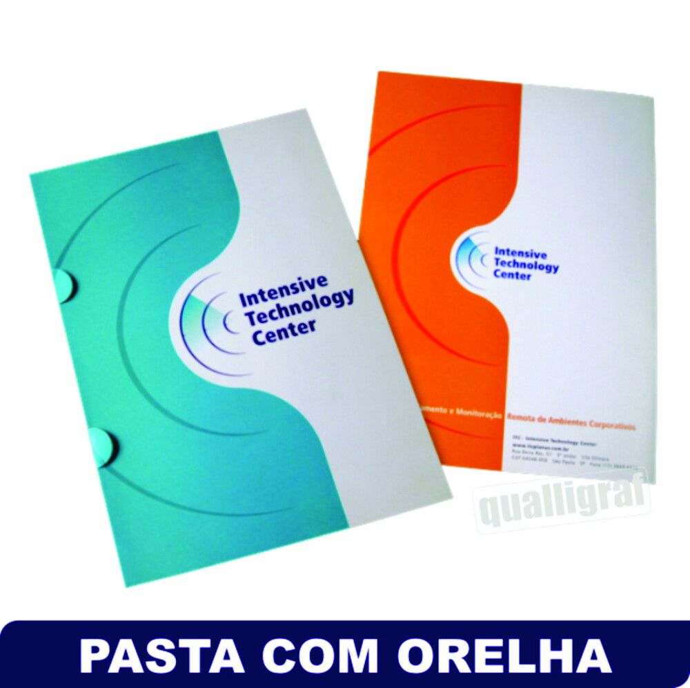 50 Pasta C/ Orelha Couchê 250g UV TOTAL FRENTE 31x45 Cm