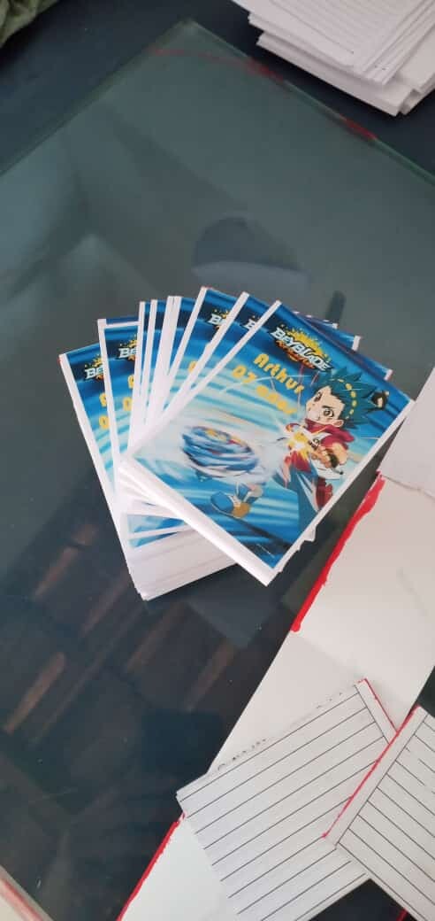 80 Bloquinhos Personalizados - Bloco de Anotações (colado)