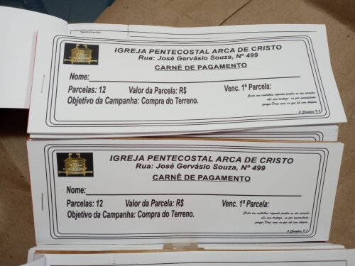 24 Carnês de Pagamento Personalizados (capas + Miolos)