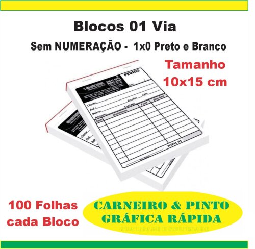 20 Talões de Pedidos, Orçamentos Personalizado 10x14cm