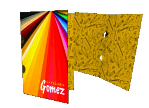 250 Pasta C/ Orelha Couchê 250g UV TOTAL FRENTE 31x45 Cm