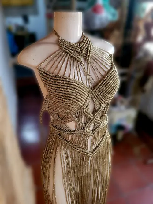 Vestido macrame