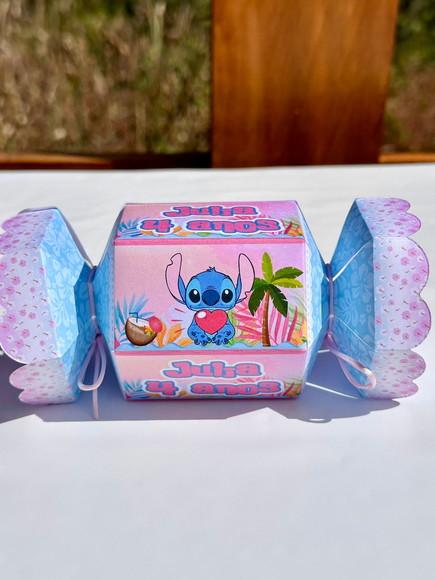 Caixa Bala Stitch e Angel