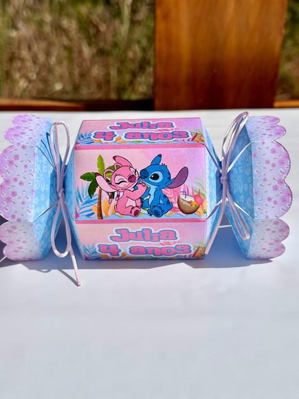 Caixa Bala Stitch e Angel