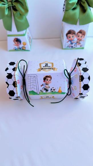 Caixa Bala Tema Futebol Baby