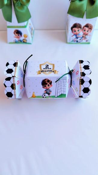 Caixa Bala Tema Futebol Baby