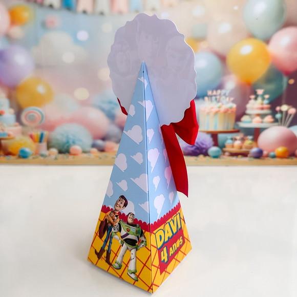 Caixa Cone/pirâmide Toy Story