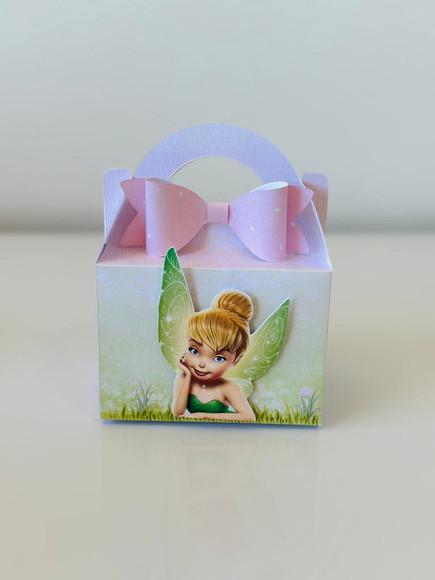 Caixa Maleta da Tinker Bell com Aplique em 3d.
