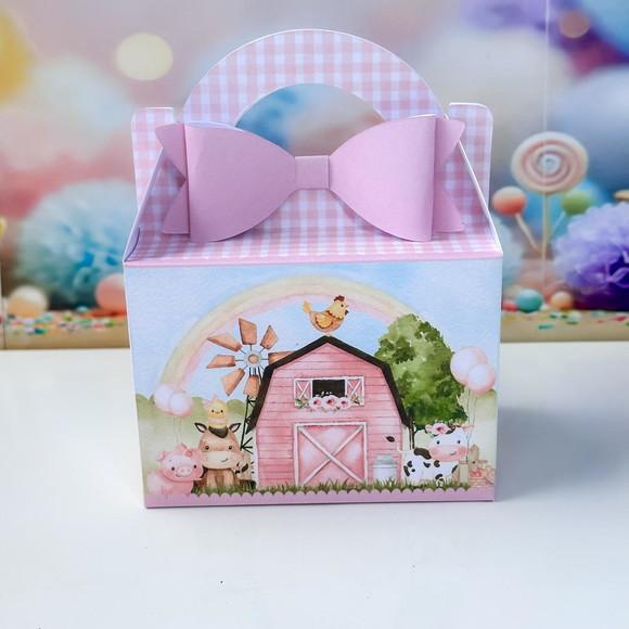 Caixa Maleta Fazendinha Rosa/menina