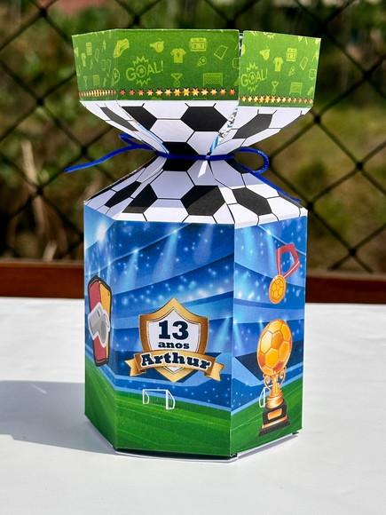 Caixa Meia Bala de Futebol.