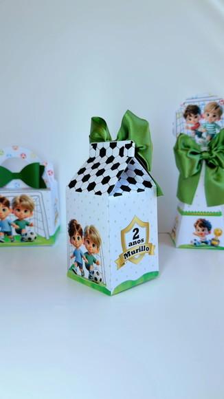 Caixa Milk do Tema Futebol Baby