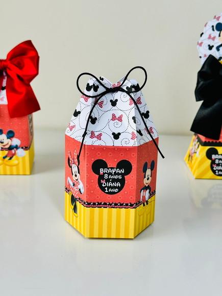 Caixa Modelo Saquinho Mickey e Minnie
