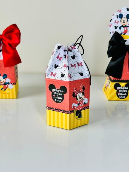 Caixa Modelo Saquinho Mickey e Minnie