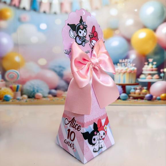 Caixa Pirâmide / Cone My Melody e Kuromi