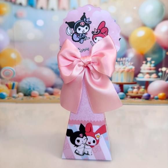 Caixa Pirâmide / Cone My Melody e Kuromi